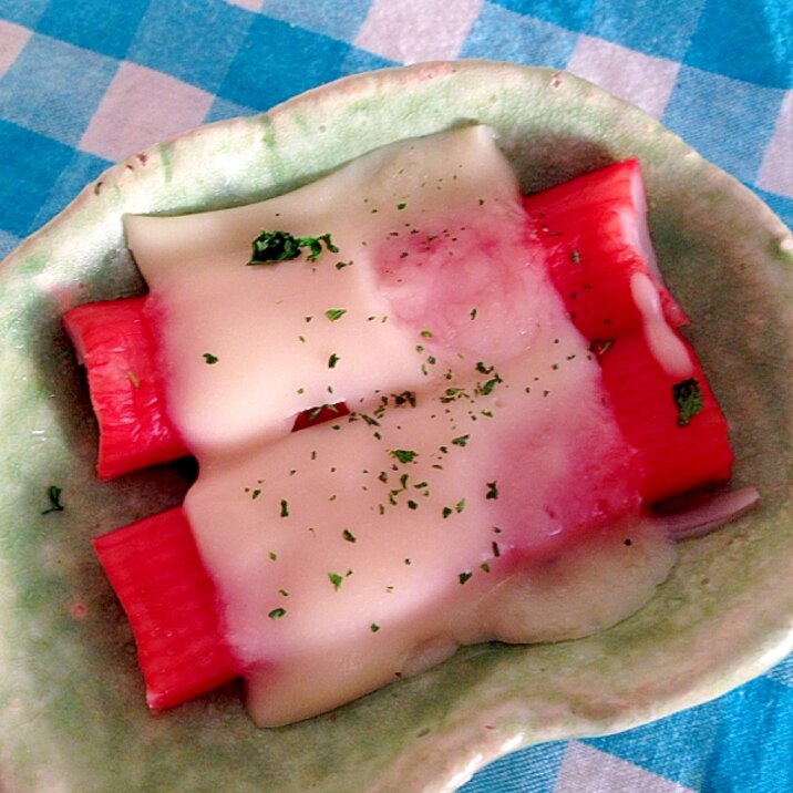レンジで簡単!チーズ&カニカマ♪